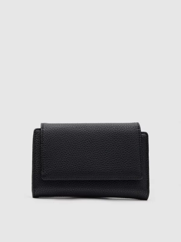 Cartera polipiel negro