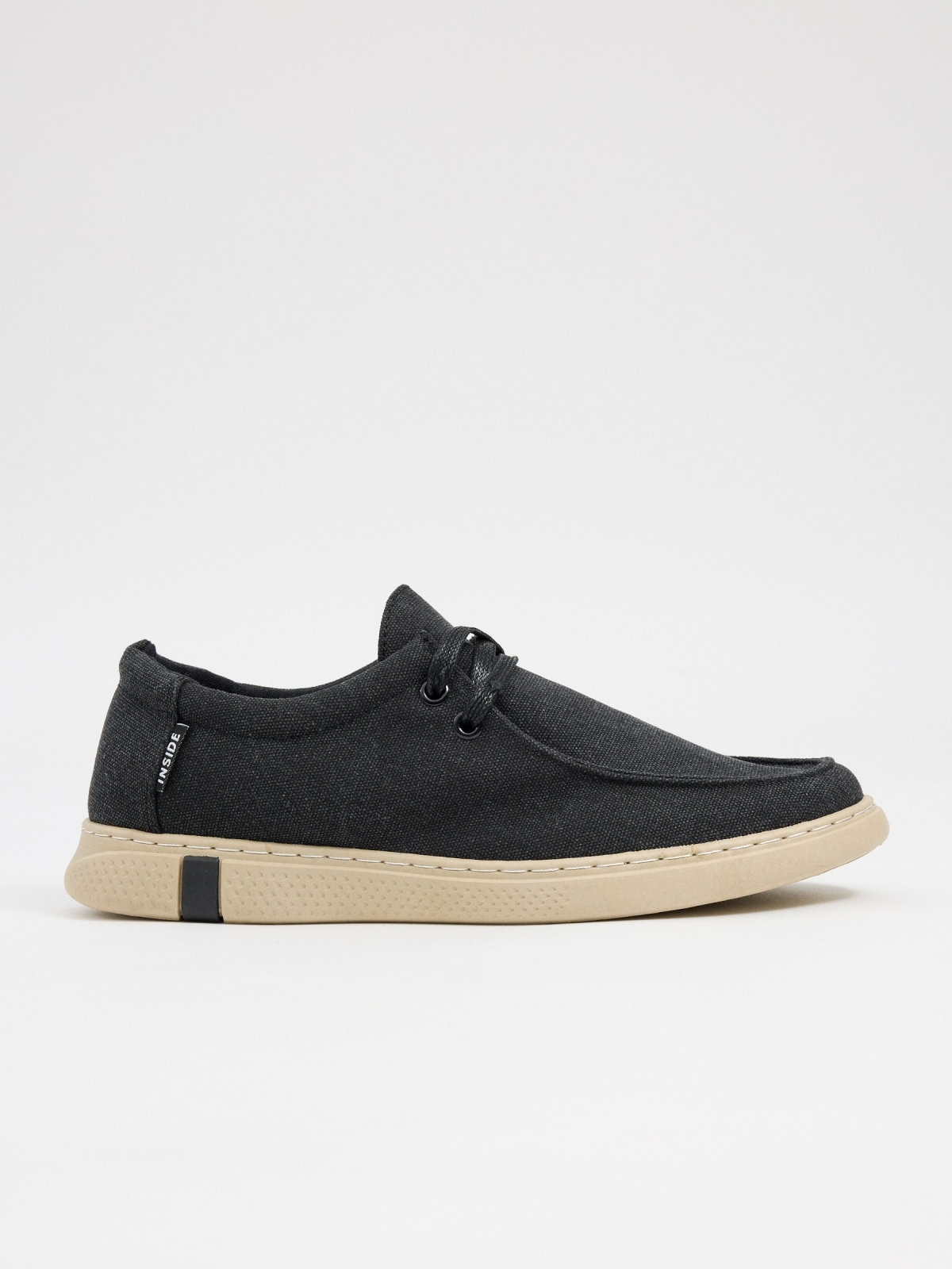 Laced wallabee shoe