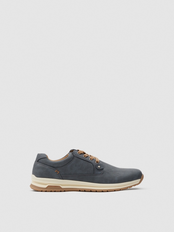 Blucher running azul azul