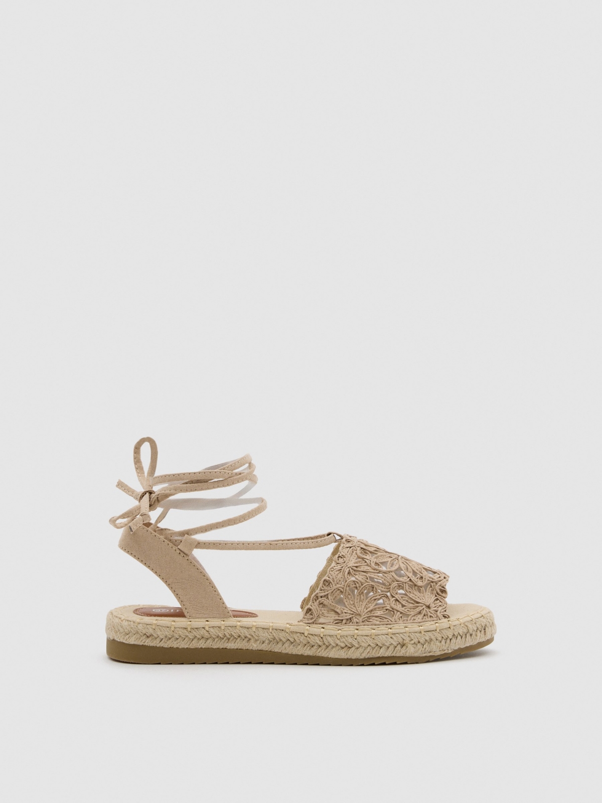 Sandalia crochet arena