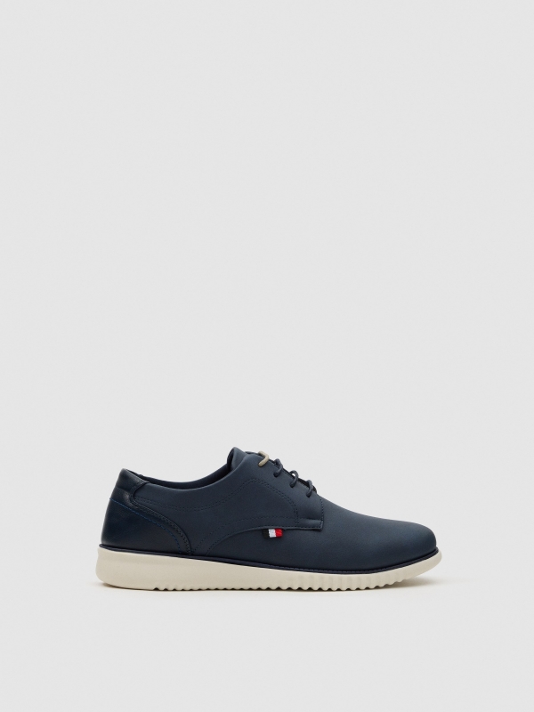 Sapato blucher desportivo azul