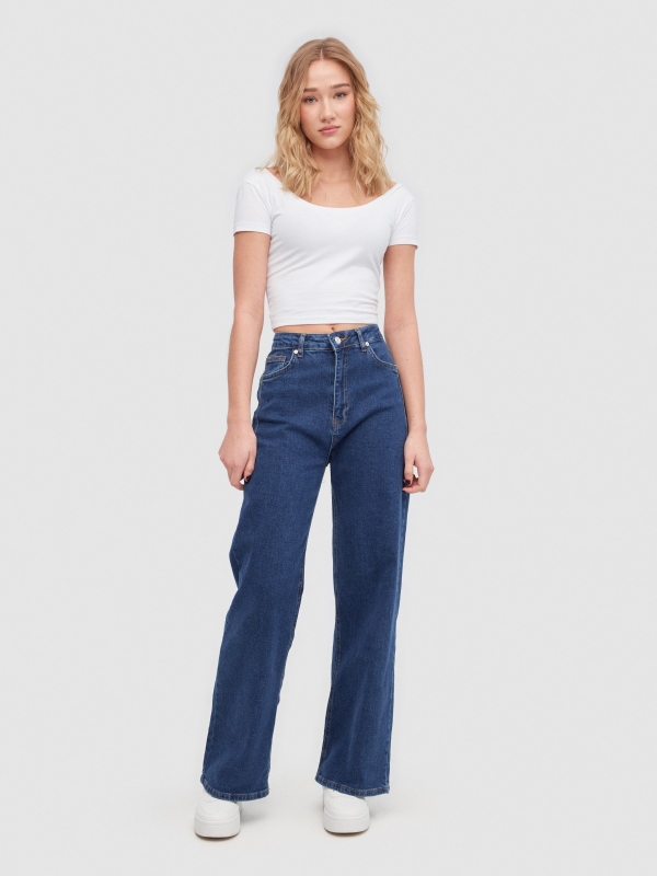 Wide leg jeans