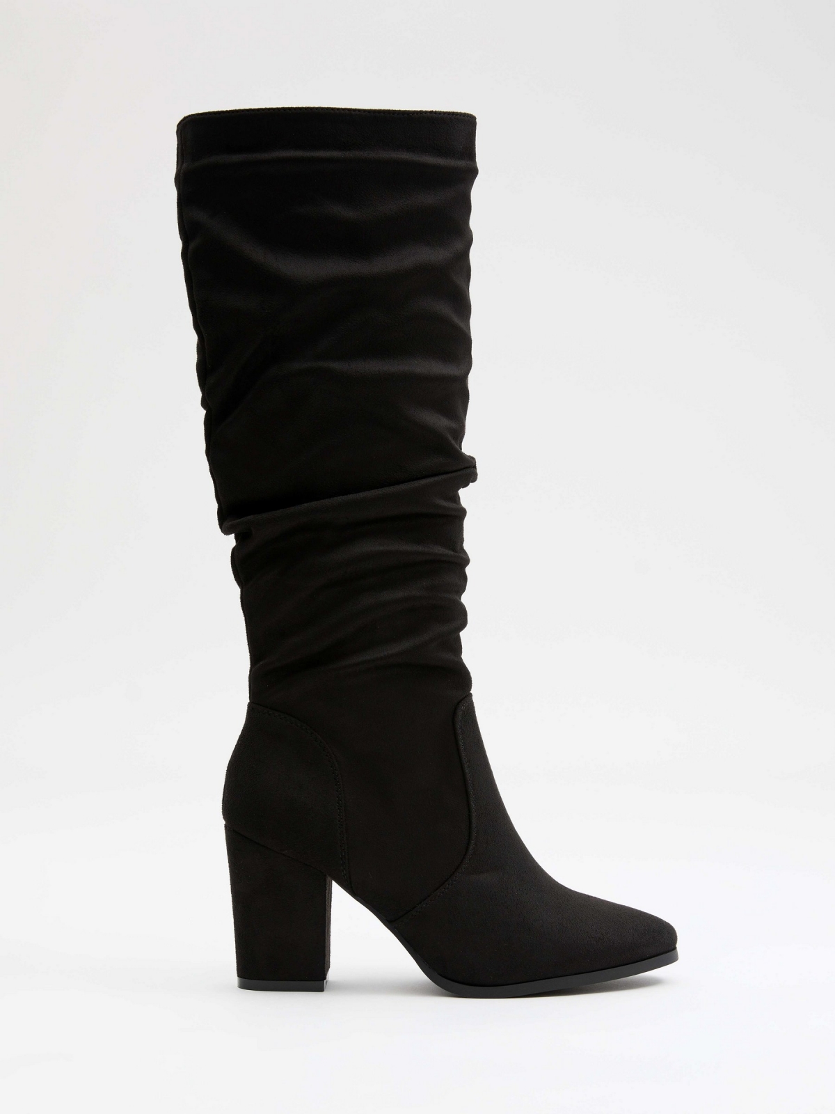 Basic draped high boot