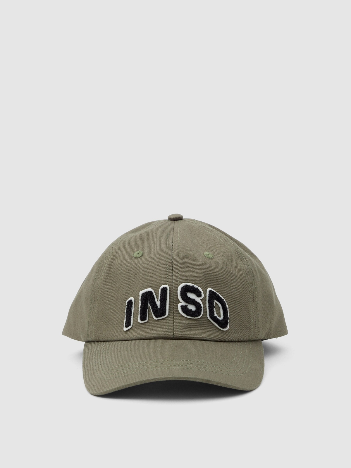 Baseball cap INSD khaki 45º front view