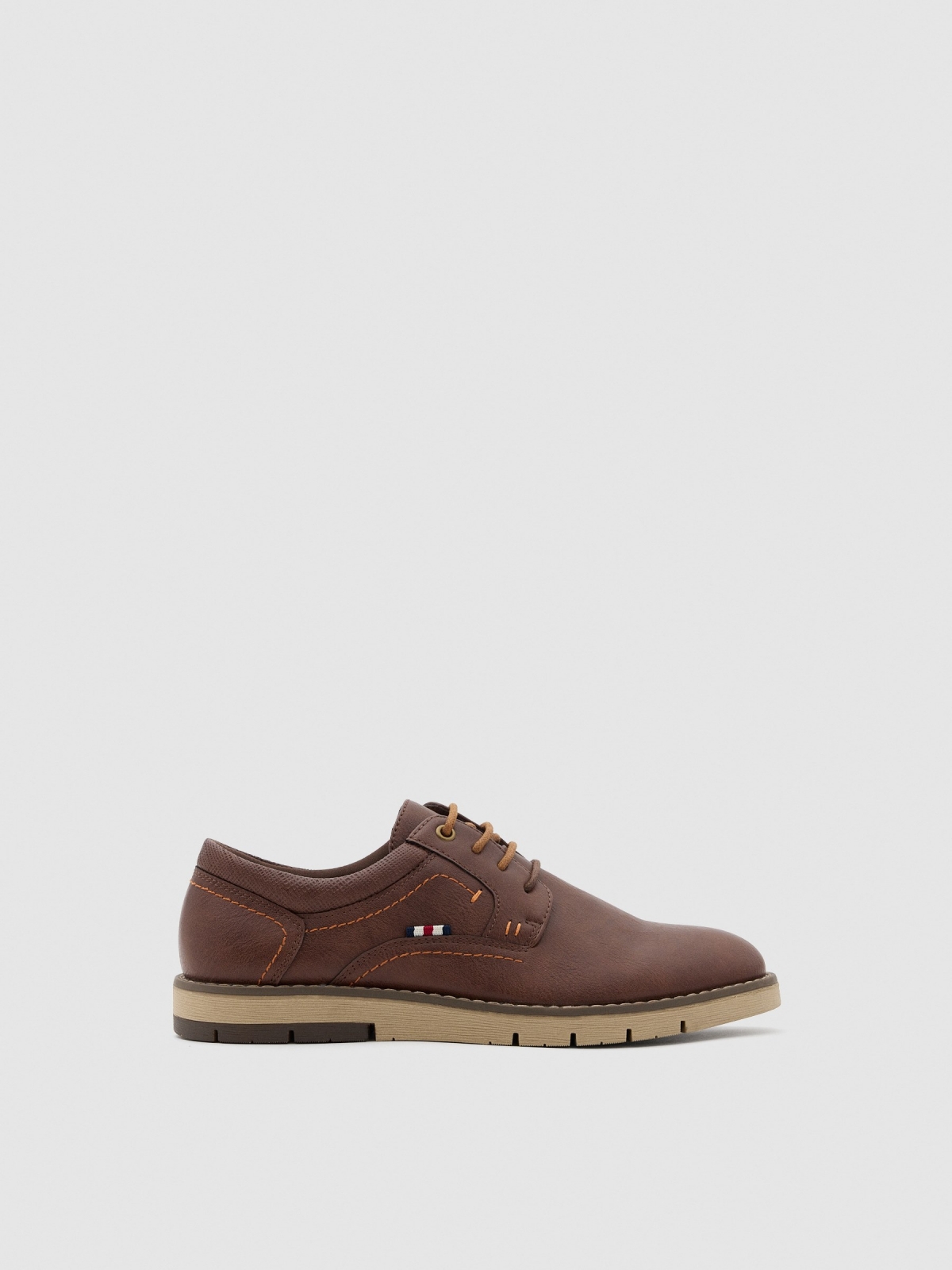 Classic brown lace-up shoe