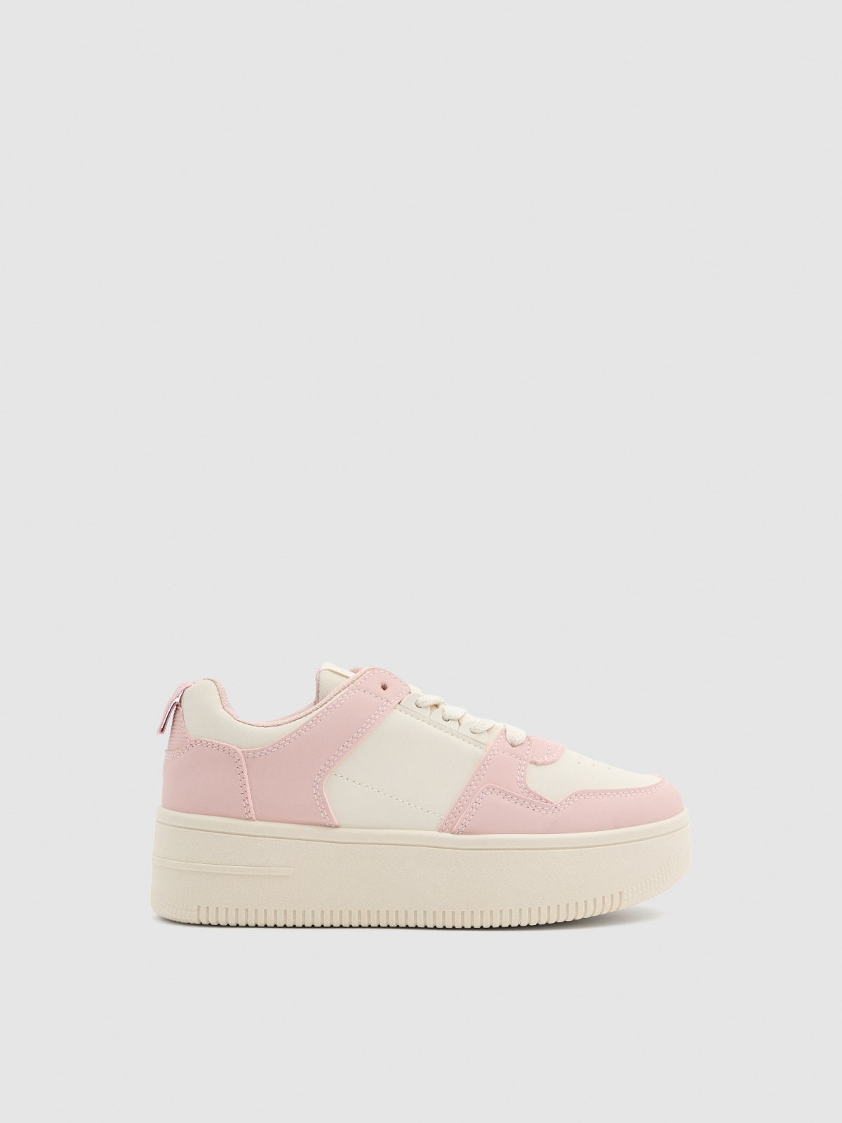 Platform sneakers with serrated sole