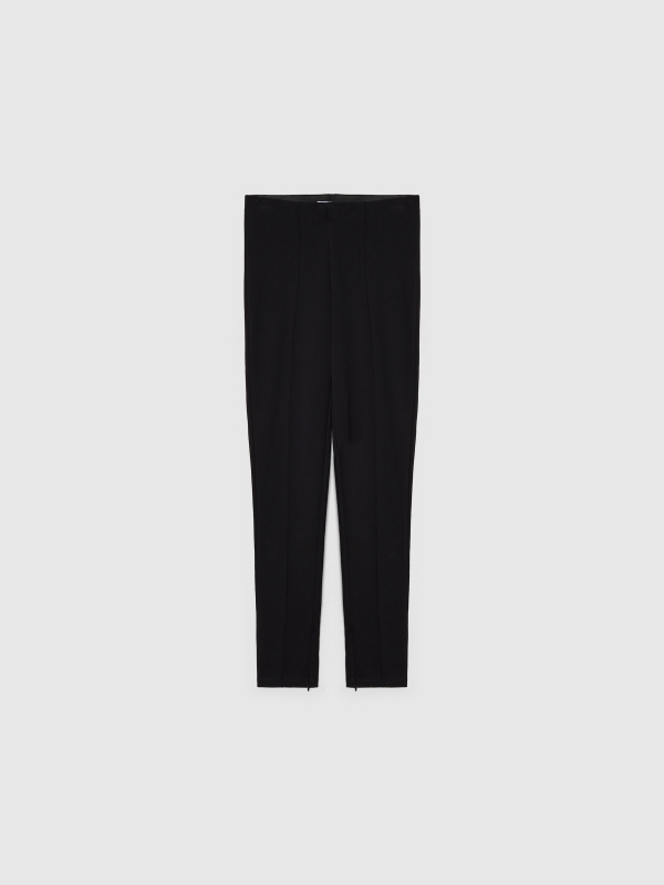  Legging ponto com abertura preto preto