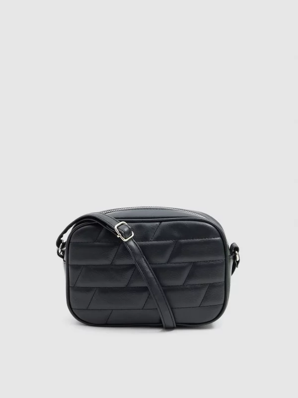 Padded shoulder bag black