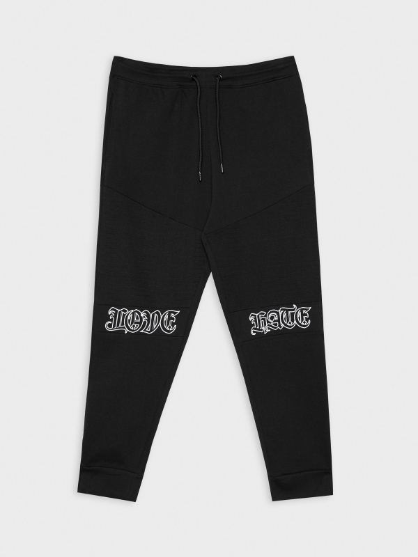  Jogger pants black front view