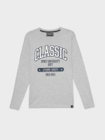 %Pto% Camiseta estampado University gris
