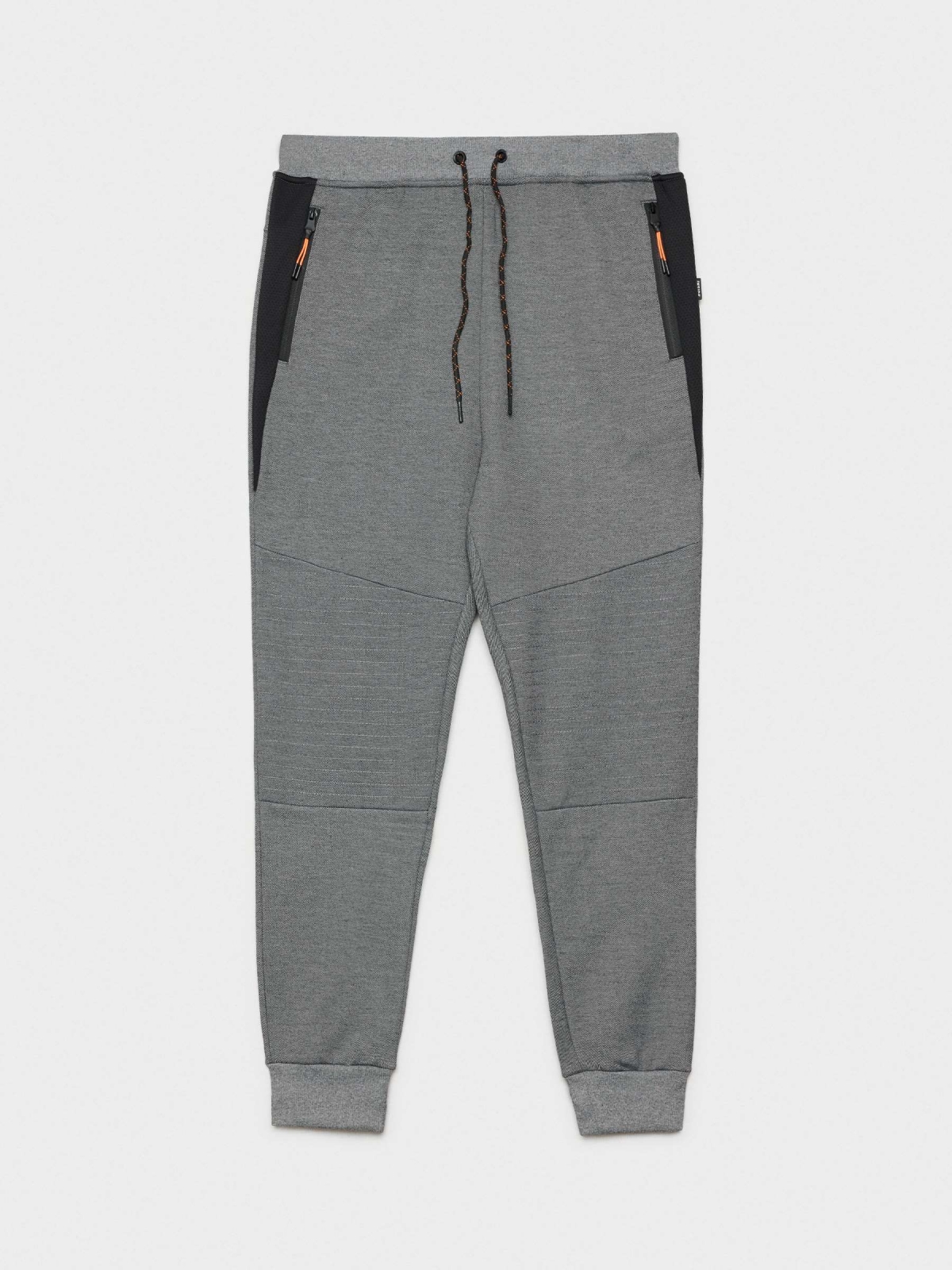  Combined gray jogger pants grey front view