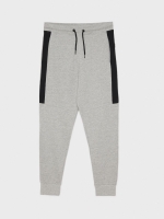 %Pto% Pantalón jogger gris melange gris melange vista frontal