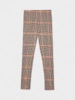 %Pto% Leggings print Príncipe de Gales marrón vista frontal