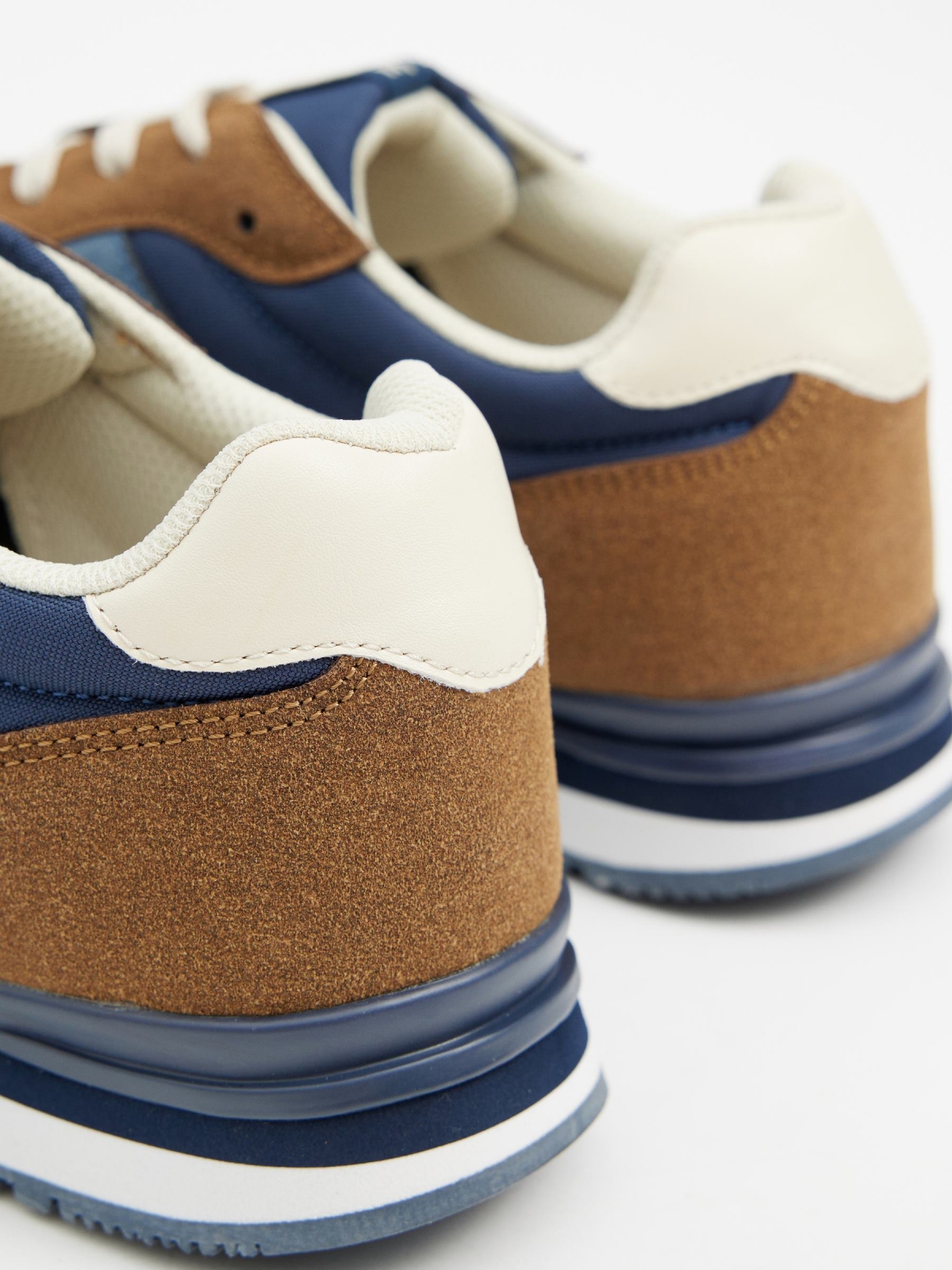 Casual nylon with multi-piece sneaker navy detail view