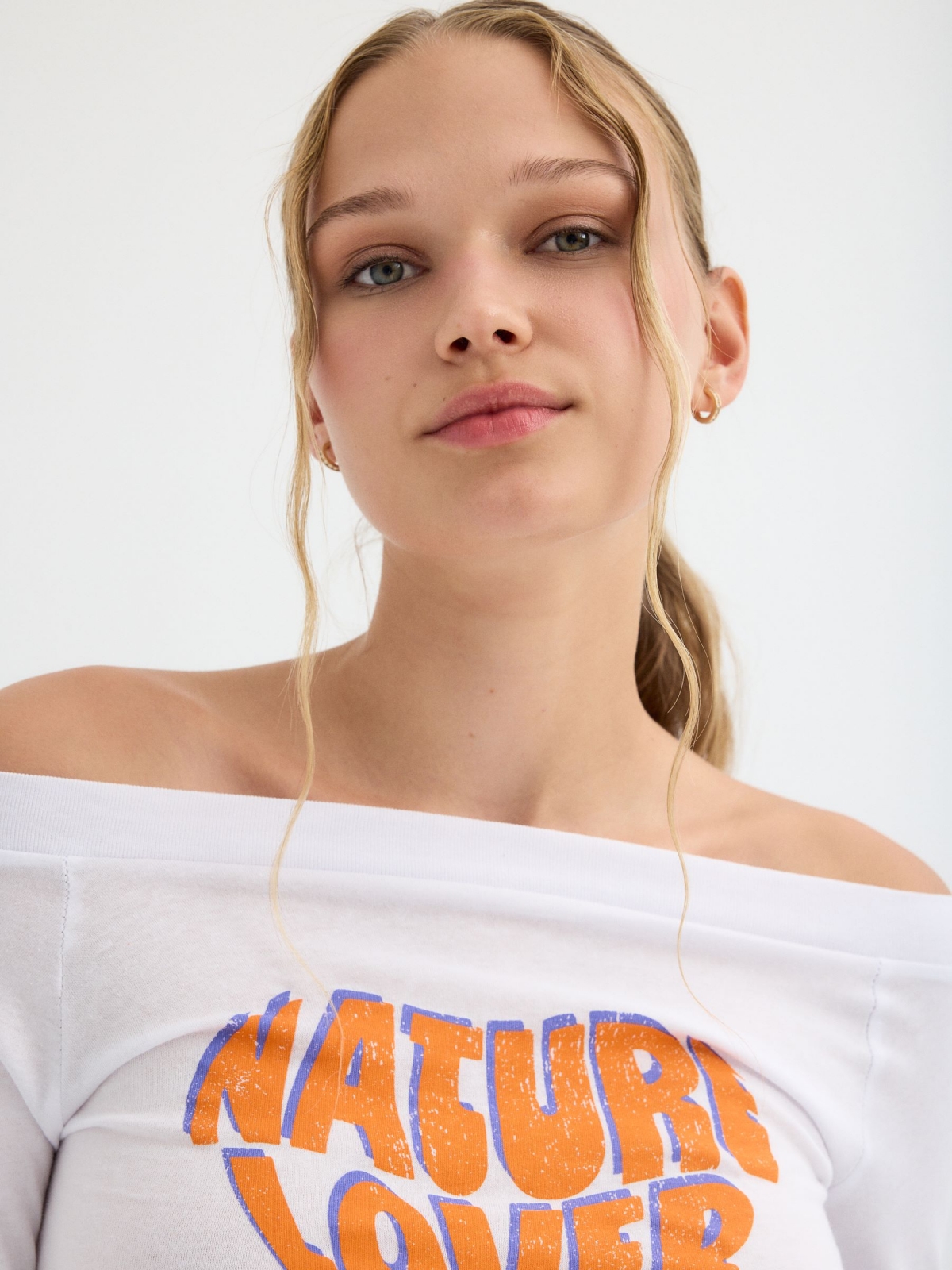 Natural Lover T-shirt white detail view