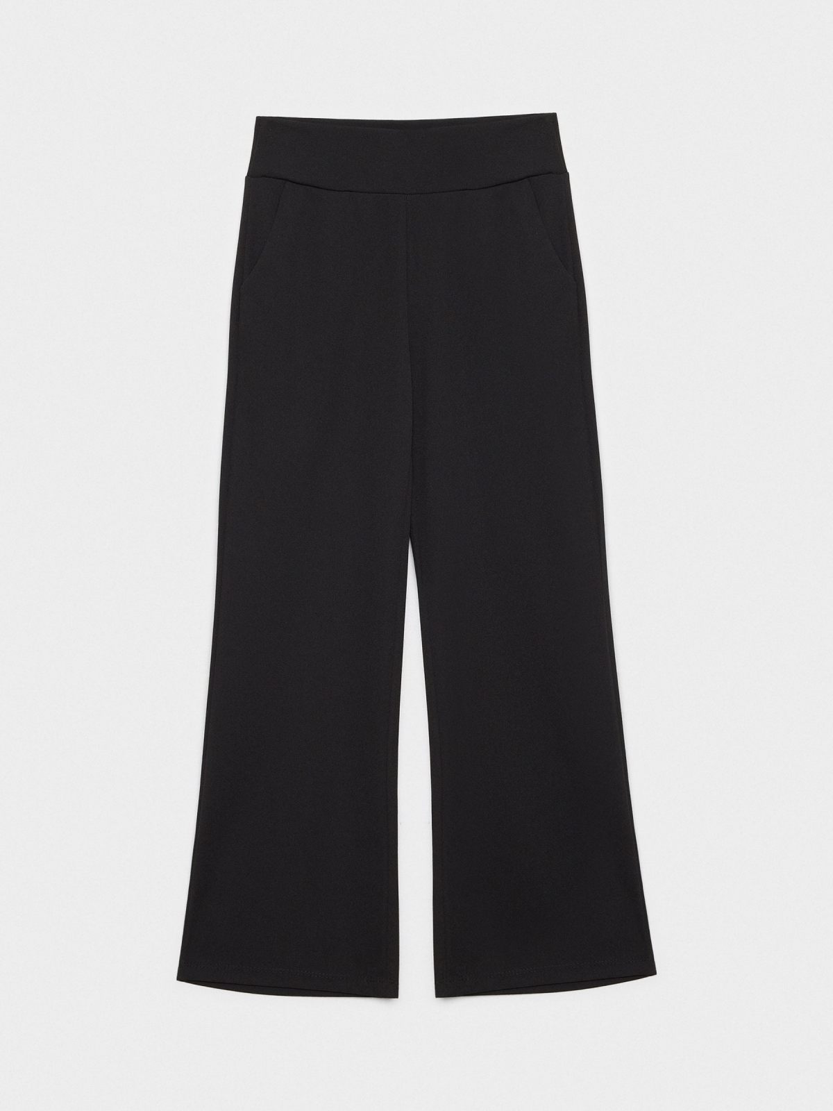  Black wide leg pants black