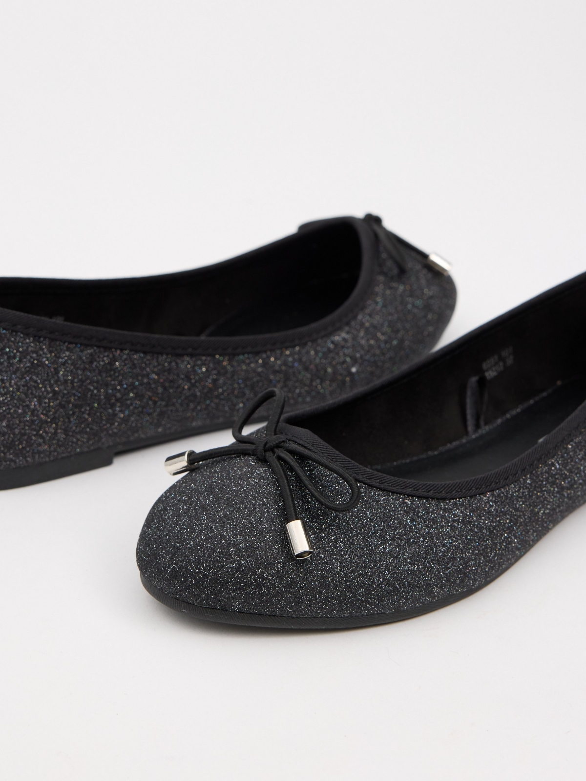 Bailarina glitter lazo negro