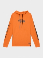 %Pto% Camiseta capucha estampada naranja oscuro