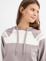 %Pto% Sudadera gris con capucha gris oscuro