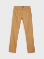 %Pto% Regular five-pocket trousers camel front view