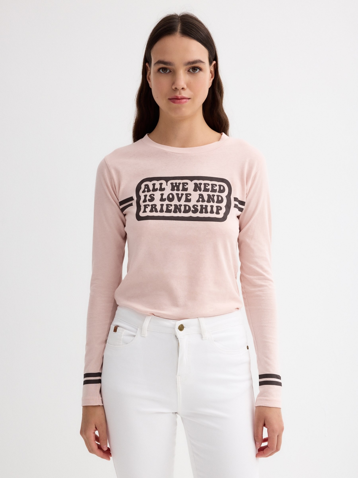 Long sleeve message t-shirt