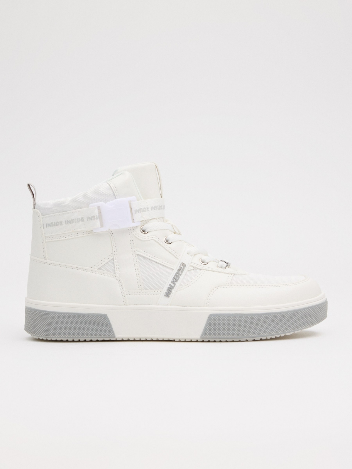 White sports boot white