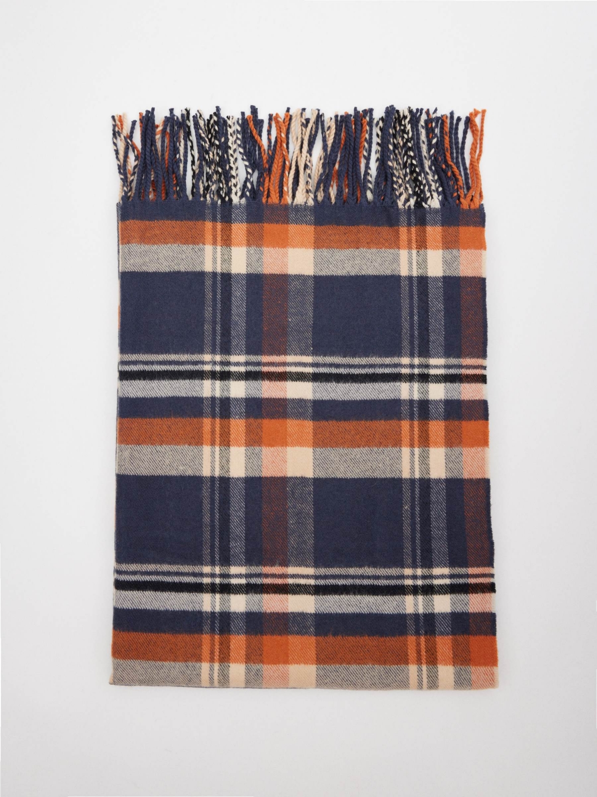 Men's plaid scarf multicolor