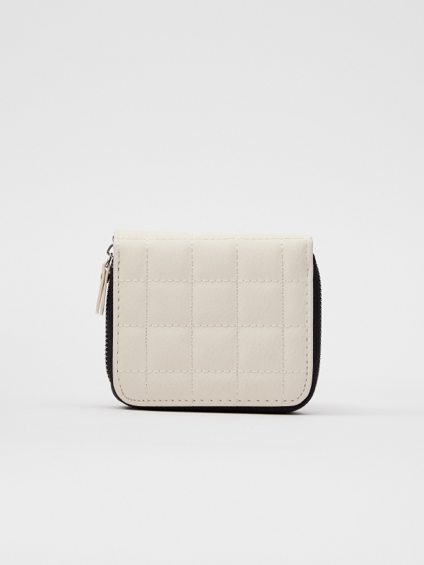 Cartera de polipiel blanco blanco