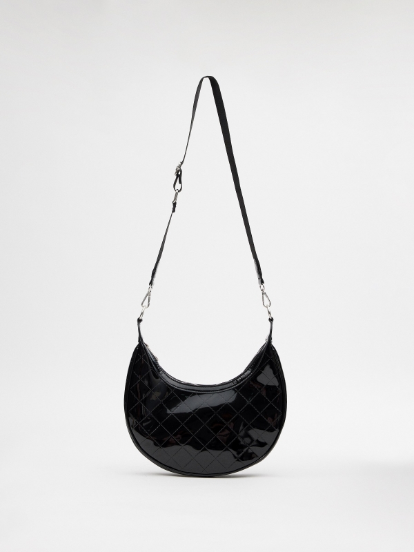 Bolso de charol negro