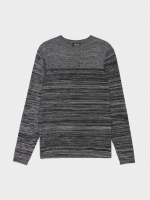 %Pto% Jersey combinado canalé gris oscuro vista frontal