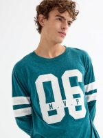 %Pto% Textured T-shirt green