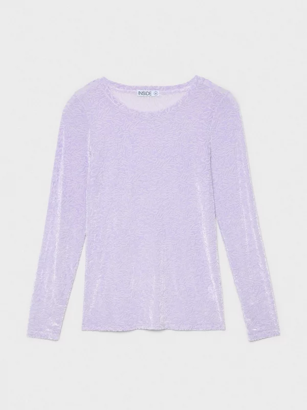  Flock tulle t-shirt lilac