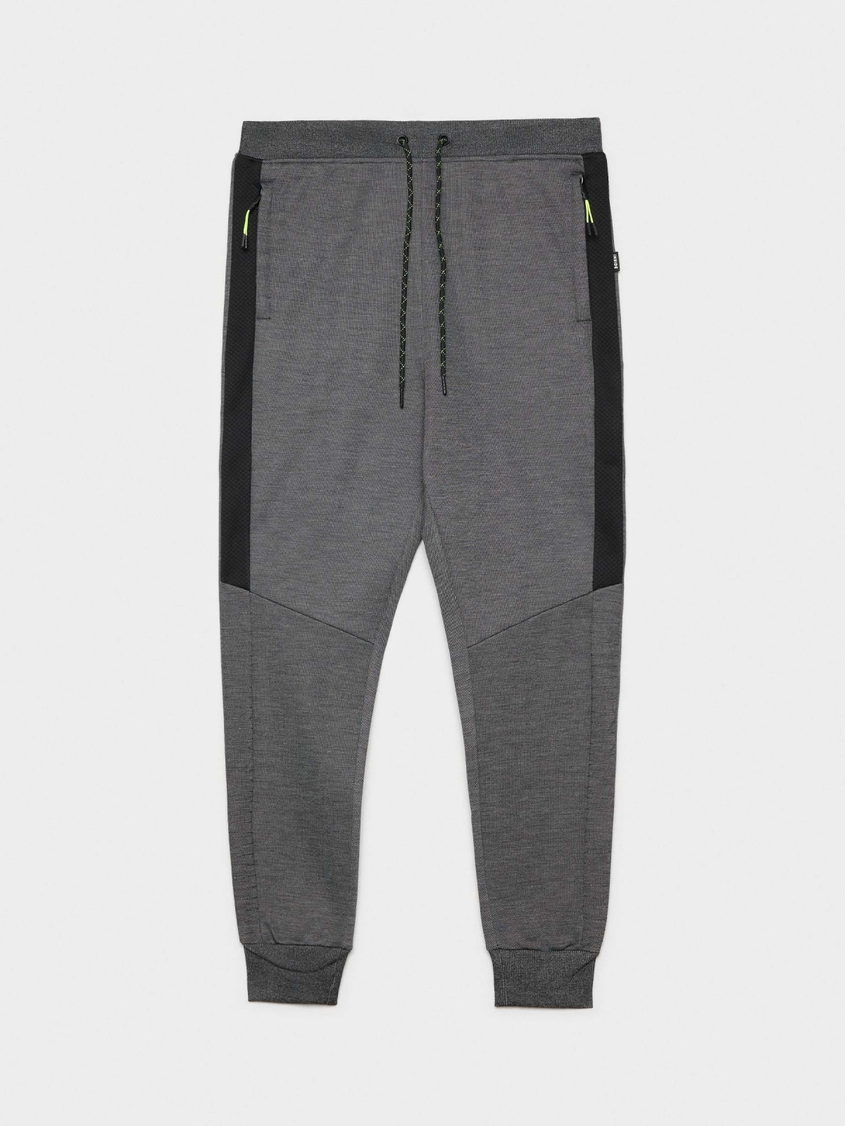  Calças de jogger preto vista frontal