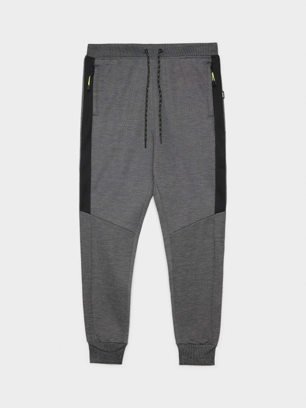  Calças de jogger preto vista frontal
