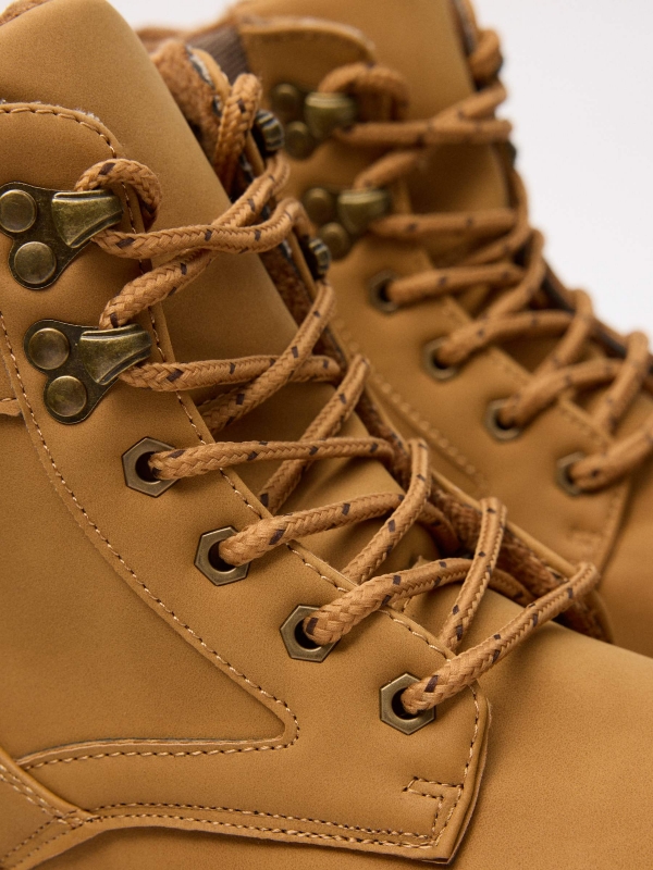 Combined mountaineering boot detail view