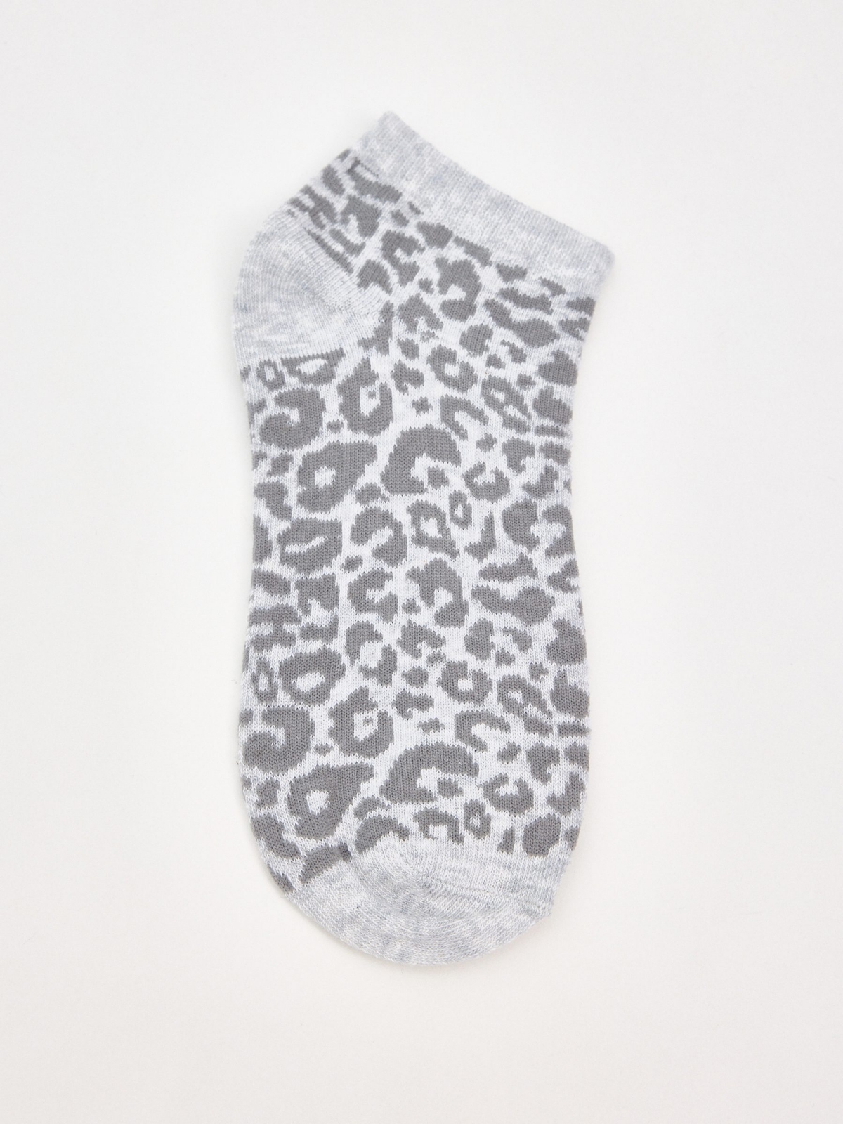 Pack 4 calcetines tobilleros animal print multicolor