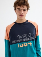 %Pto% Camiseta deportiva ranglan esmeralda