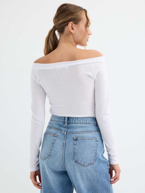 Natural Lover T-shirt white middle back view