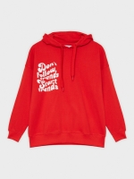 %Pto% Sudadera Don't Follow Trends rojo vista frontal