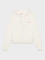 %Pto% Sweatshirt com capuz aberto off white
