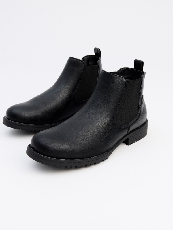 Black chelsea ankle boot black zenithal view