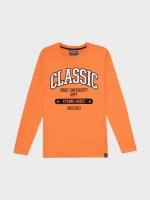 %Pto% Camiseta estampado University naranja vista frontal