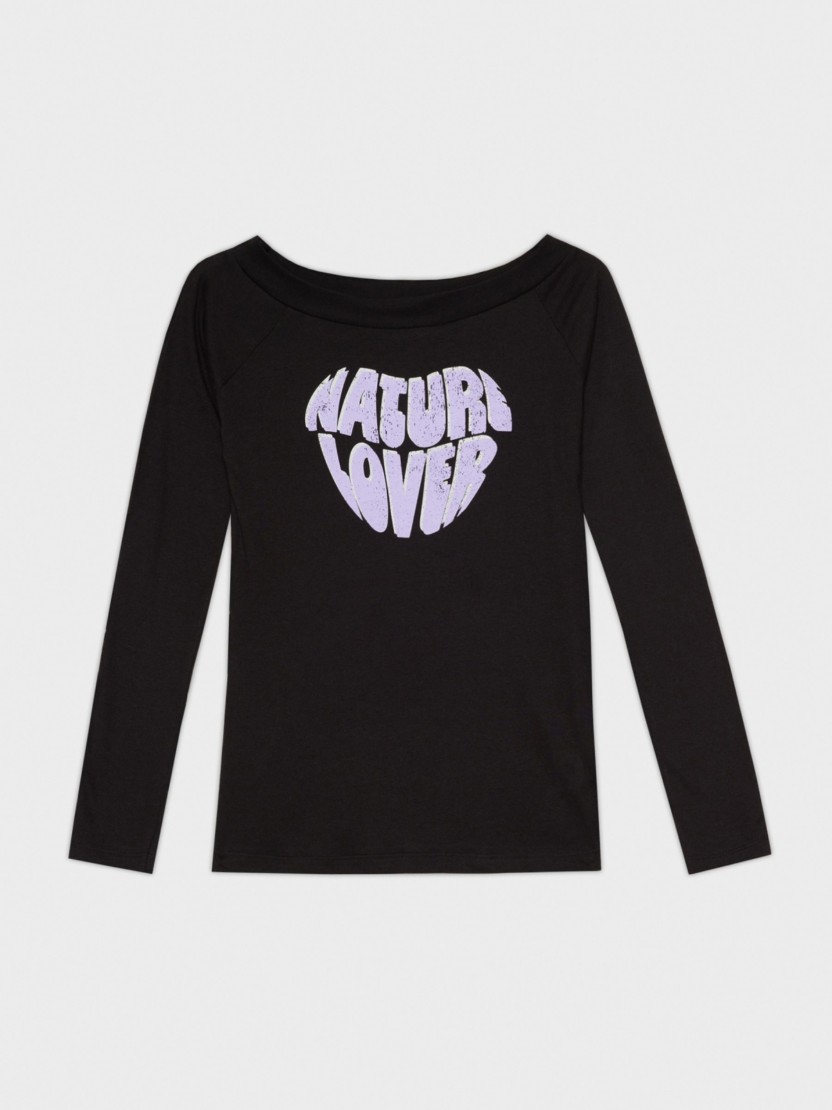  Camiseta Natural Lover negro