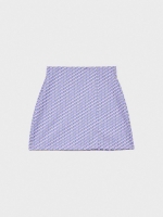 %Pto% Falda mini jacquard morado