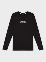 %Pto% Illustration print t-shirt black front view