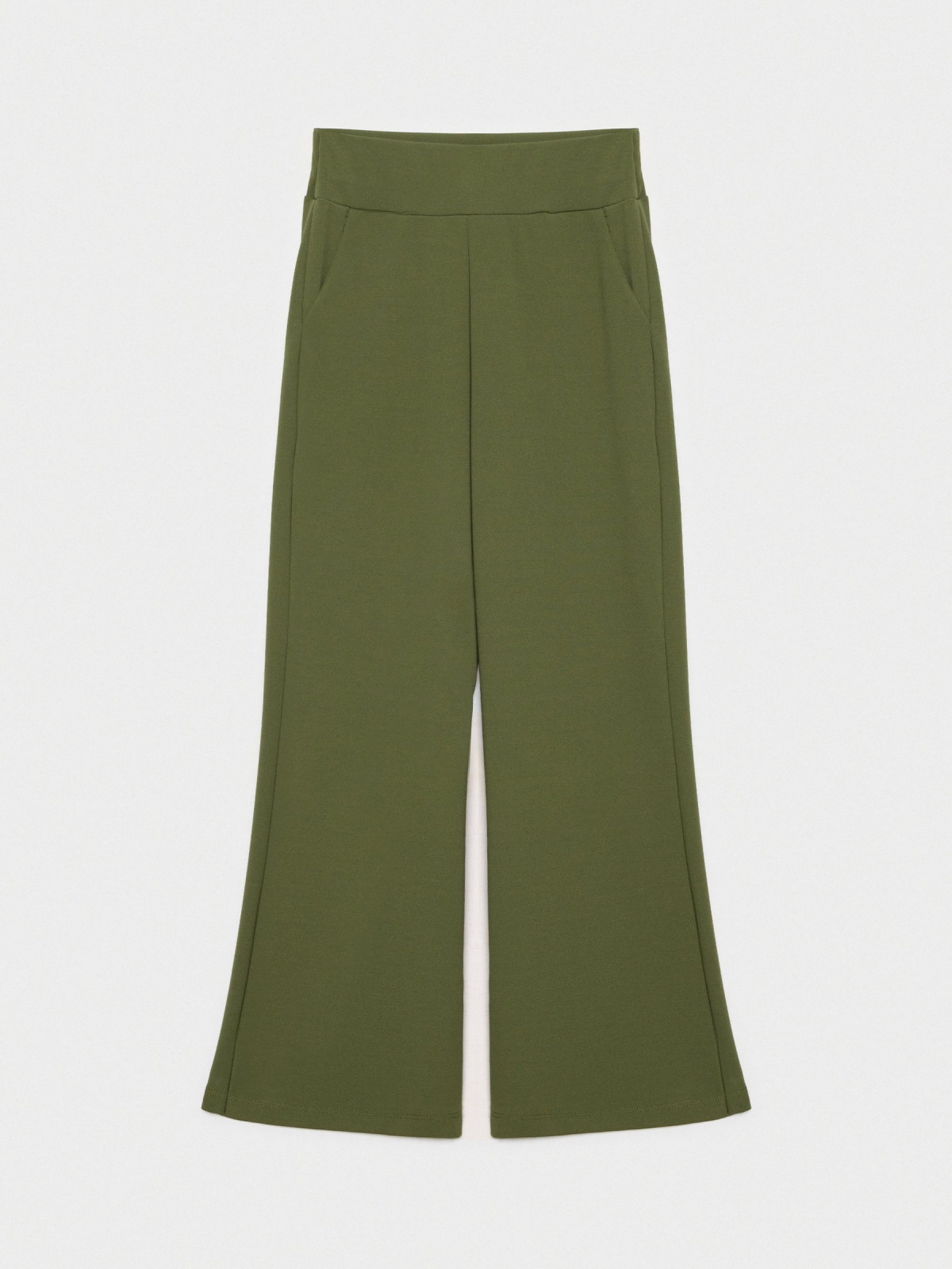  Black wide leg pants khaki