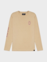 %Pto% Minimalist printed T-shirt sand front view