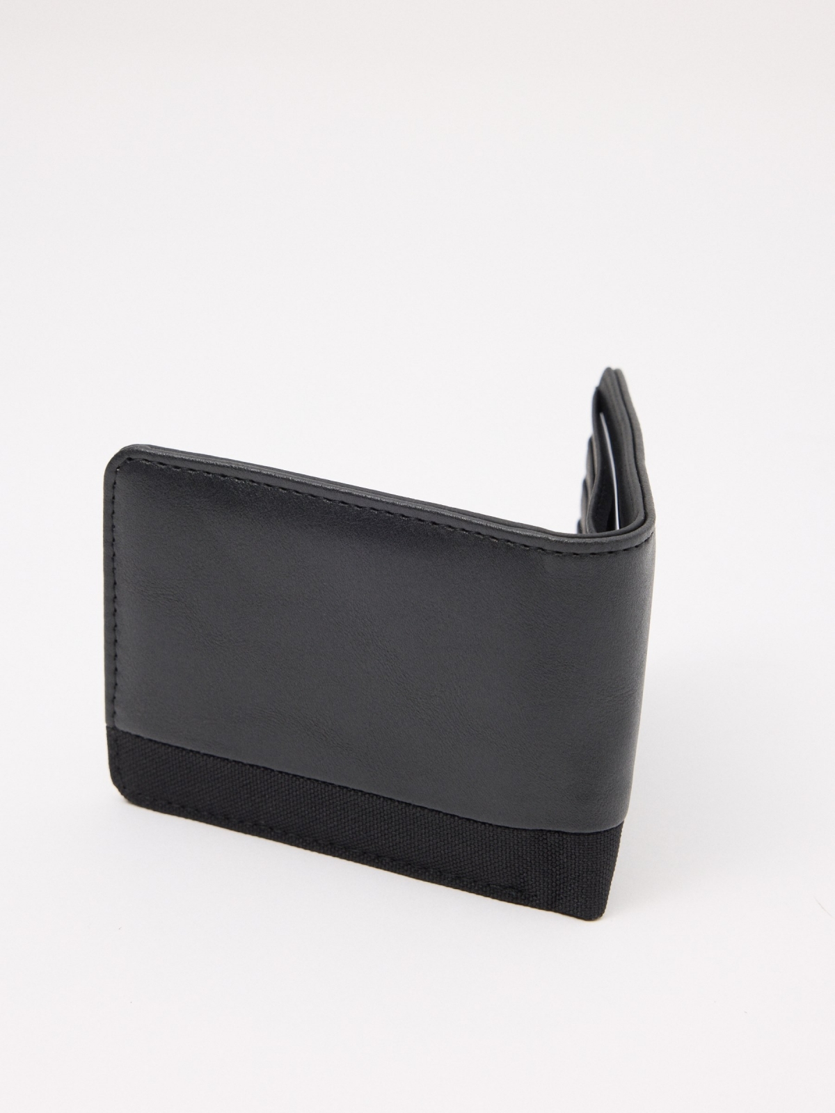 Combined popiel wallet black detail view