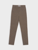 %Pto% High-waist checkered leggings raw