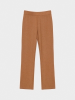 %Pto% Pantalón de vestir cintura elástica marrón vista frontal
